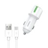 Cargador Auto 12V 2.4A DUAL USB + Cable Tipo C - SOUL
