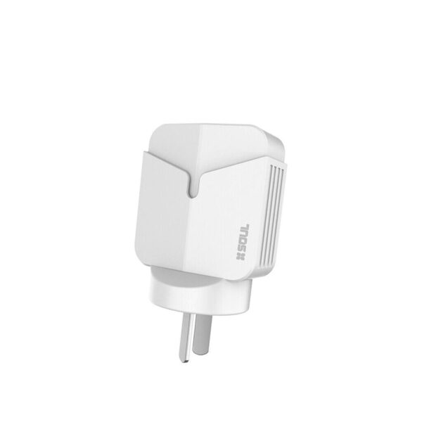 Cargador Ultra Rapido 20W 1USB QC + 1PD3.0 + Cable TC a Lightning SOUL