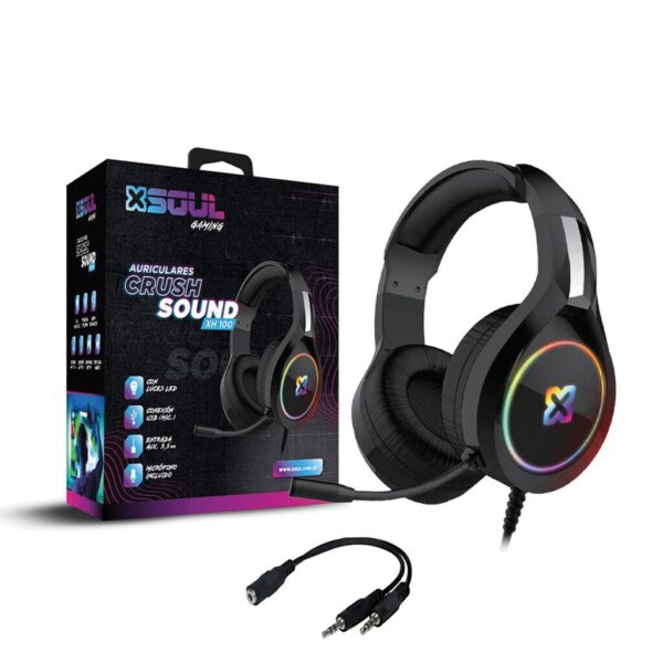 Auricular Gamer Soul XH100 RGB 3.5 Pc / Ps4
