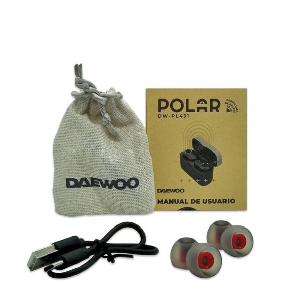 Auricular Bluetooth Rigido POLAR Base Carga Metal DAEWOO