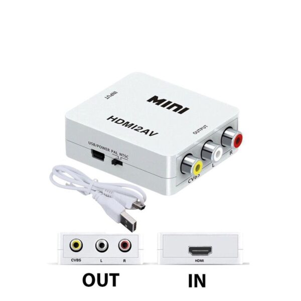 Conversor HDMI a RCA 1080P - NMHD4 Conversor HDMI a RCA 1080P - NMHD4