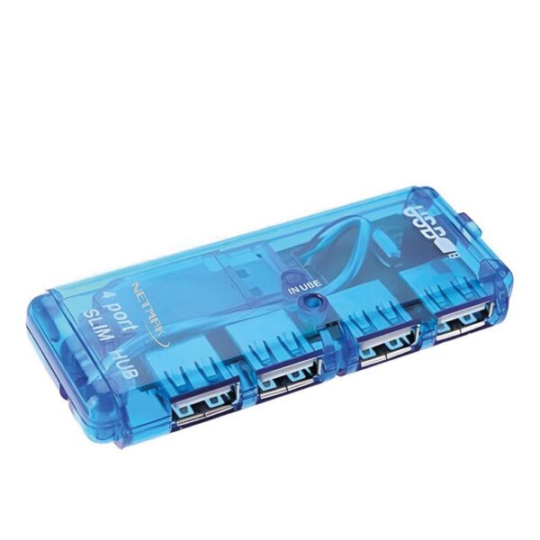 Hub Usb 4 Puertos Slim Rectangular Netmak