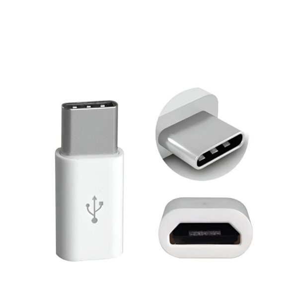 Tficha Tipo C A Micro Usb 5 Pines Shell Skad16