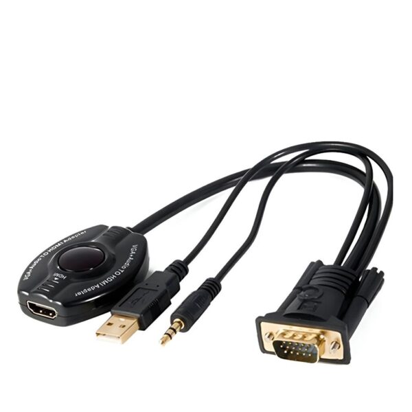 Conversor Vga Mas Audio A Hdmi