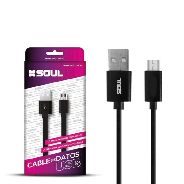 Cable Carga Rapida Micro Usb 1M Marca SOUL OFERTA 0