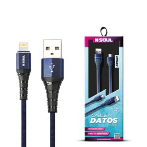Cable Carga Rapida Lightning 1M 2A JEAN Marca SOUL