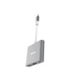 Adaptador Multi Hub Tipo C 3en1 (HD TV 4K + PD C 60W  + USB 3.0)