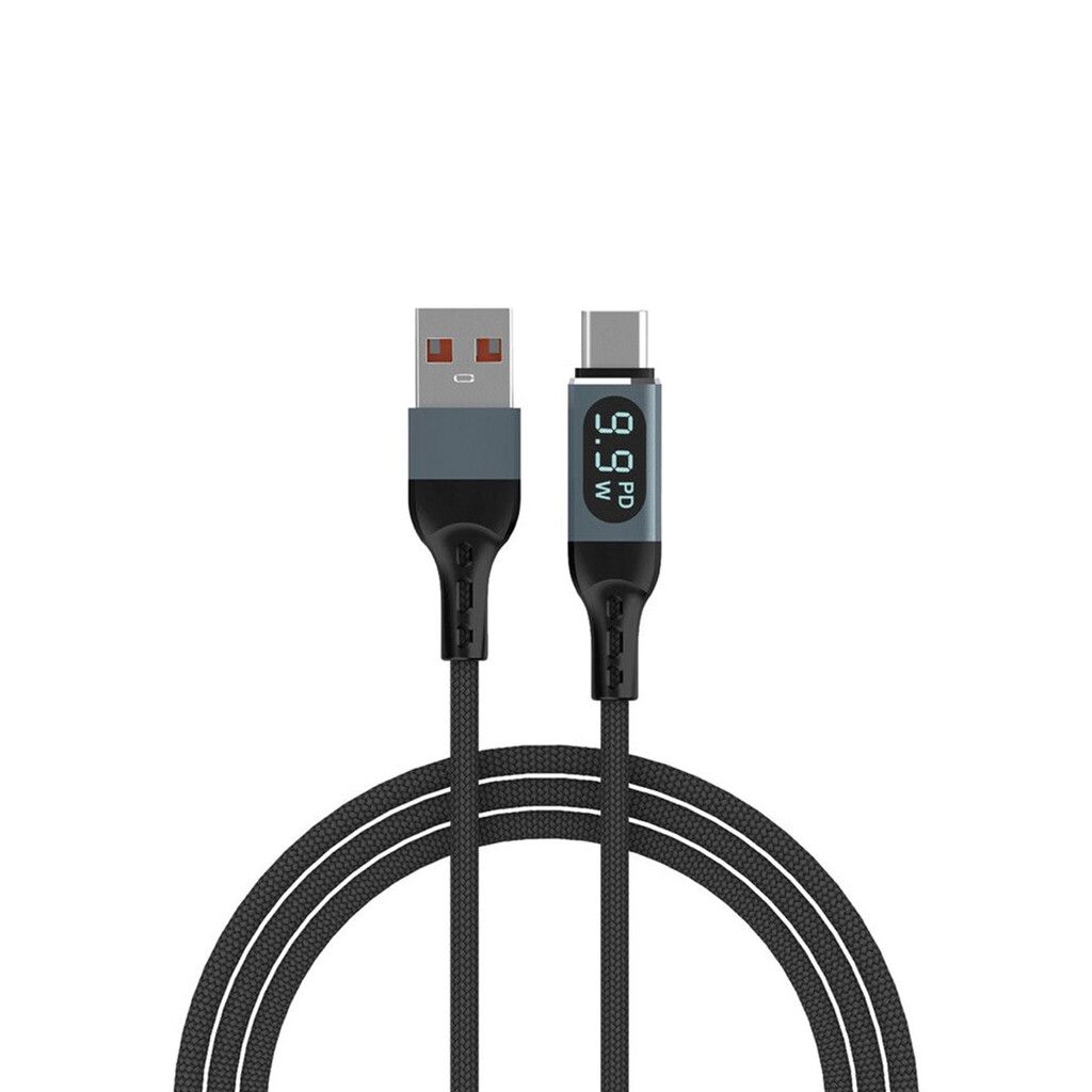 Cable Digital USB A TIPO C 6A - 1M (Muestra Los Watts En El Display LCD) SKYWAY