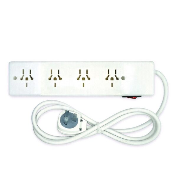 Zapatilla 4 Bocas Multinorma Cable x 3M Con Interruptor