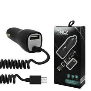 Cargador Auto 12V 3.1A Micro USB + 1 USB