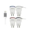 Cargador Rapido 4.2A 2USB C/ Cable iPhone AiTECH