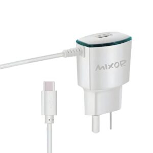 Cargador Rapido 2.1A 1USB C/ Cable TC MIXOR