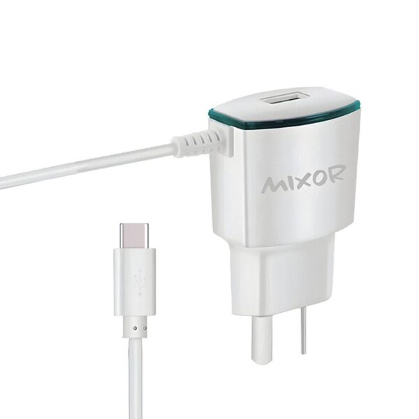 Cargador Rapido 2.1A 1USB C/ Cable TC MIXOR