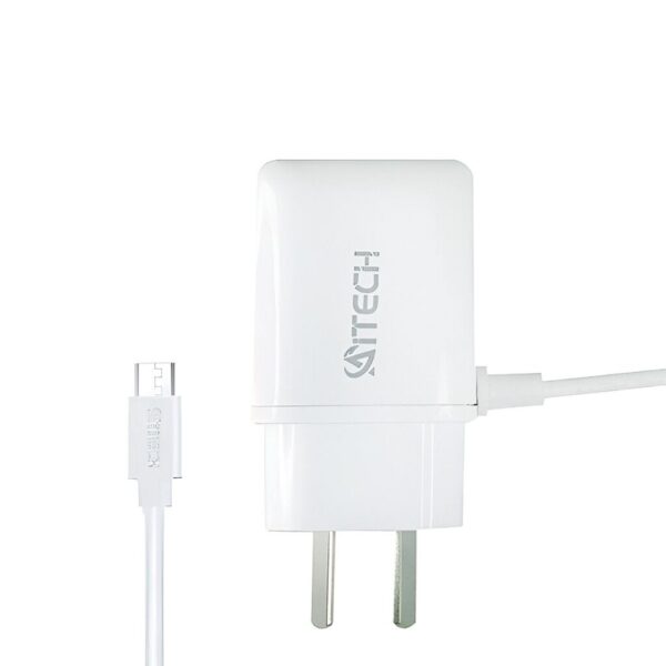 Cargador Rapido 3.1A 2USB C/ Cable Micro AiTECH