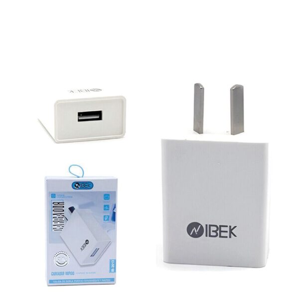 Cargador Cabezal 2.1A USB IBEK
