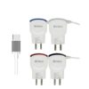 Cargador Rapido 4.2A 2USB C/ Cable Tipo ''C'' AiTECH