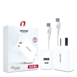 Cargador Rapido 6.4A TC - USB + Cable CTC MIXOR