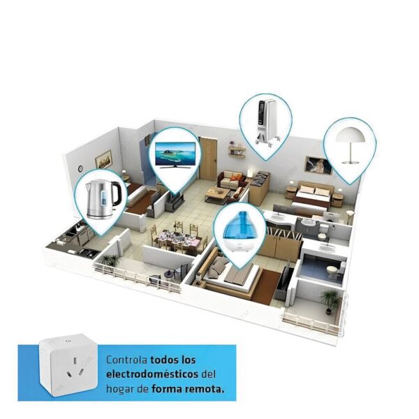 Enchufe Inteligente Toma 220 Wifi Alexa Google Home Celular - Imagen 2