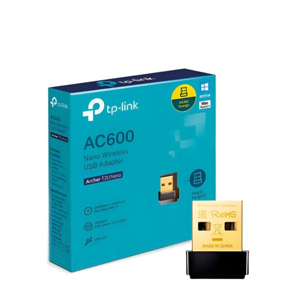 Adaptador WiFi Nano USB Archer T2U AC600 Dual Band