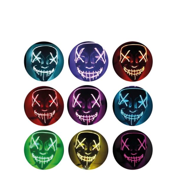MASCARA LED HALLOWEEN VARIOS MODELOS