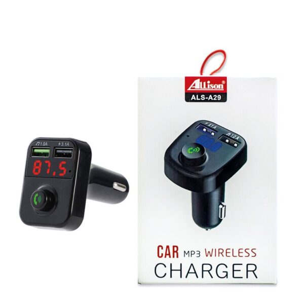 Transmisor Fm Con Bluetooth Y Cargador + USB 3.1