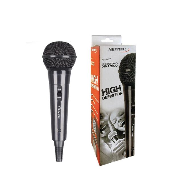 Microfono Dinamico C/ Cable Y Adaptador Plug
