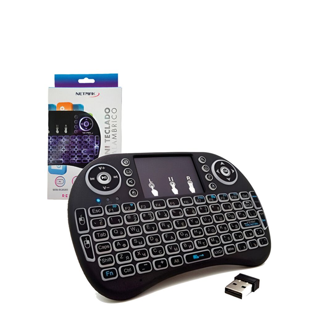 Teclado Mini Inalambrico Smart Tv / Pc / Consola Netmak