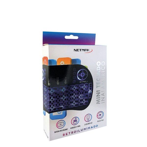 Teclado Mini Inalambrico Smart Tv / Pc / Consola Netmak