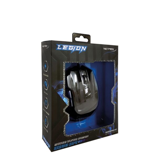Mouse Gamer Retroiluminado 2400Dpi Netmak