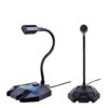 Microfono Para Pc Gamer Retroiluminado Con Base NETMAK