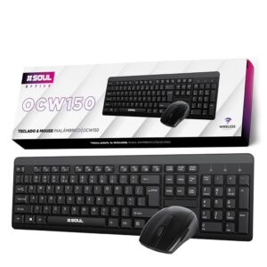 Kit Teclado + Mouse Inalambrico SOUL Office CW150