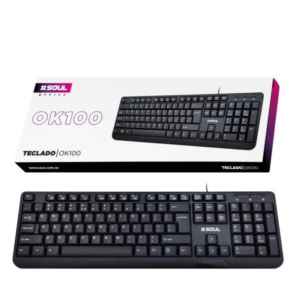 Teclado USB SOUL Office K100