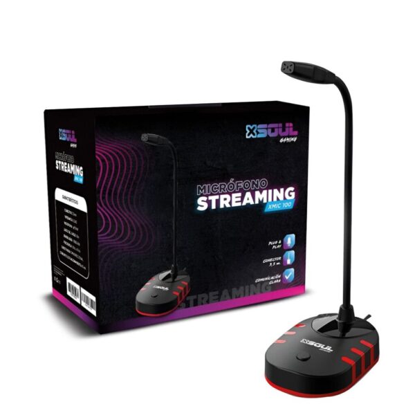 Microfono Gamer Streaming Flexible XMIC100 SOUL