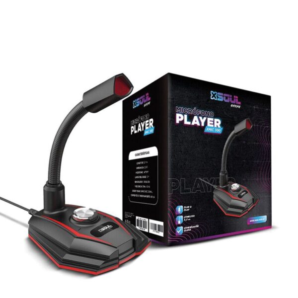 Microfono Gamer Player Flexible XMIC300 SOUL
