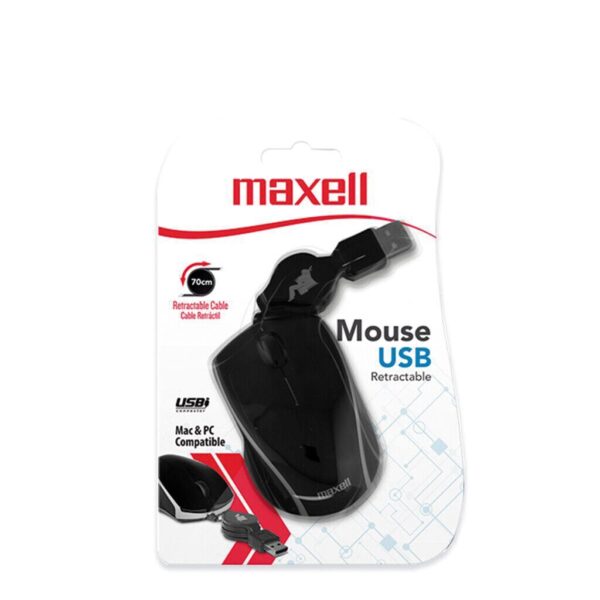 Mouse Mini Retractil Marca MAXELL