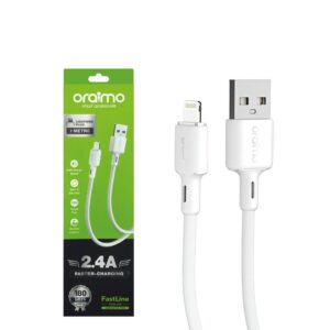 Cable Carga y Datos Nylon Trensado Puntas Reforzadas 2A 1mt USB a LIGTHNING