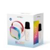 Mini parlante Karaoke Luminoso + Mic - Incluye efectos de voz divertidos. NETMAK