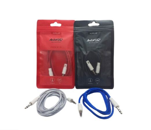 Cable Auxiliar 3.5 Tela Marca PRO21 / MIXOR / Para Vos