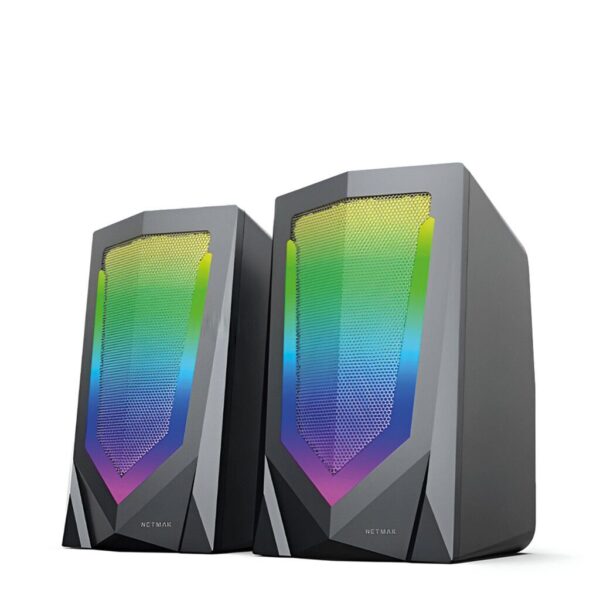Parlante USB 2.0 Gamer Super Luminoso Marca NETMAK