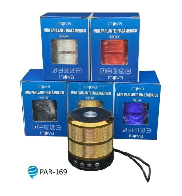 Parlante Inova Con Radio / Usb / Memoria Redondo Mediano