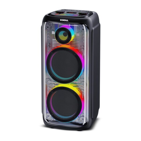 Parlante Soul - SUPER NOISE - XL1300  - 60W  8''X2 Luz Led / Btt / Usb / Msd / Radio ---