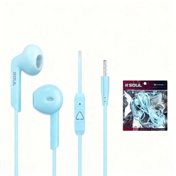Manos Libres Stereo S59 3.5mm Classic c/corte celeste Manos Libres Stereo S59 3.5mm Classic c/corte celeste
