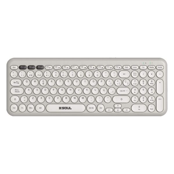 Teclado Inalambrico SOUL Office W150 Blanco