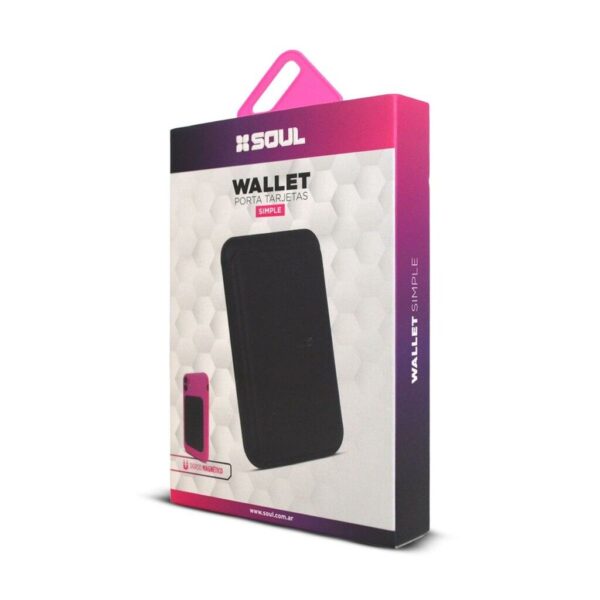 Billetera - Wallet Magnetico Simple Negro
