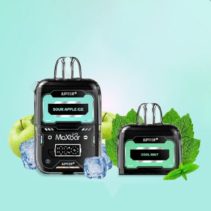 Max Bar Jupiter 20.000 Puffs Kit Cool Mint + Sour Apple Ice