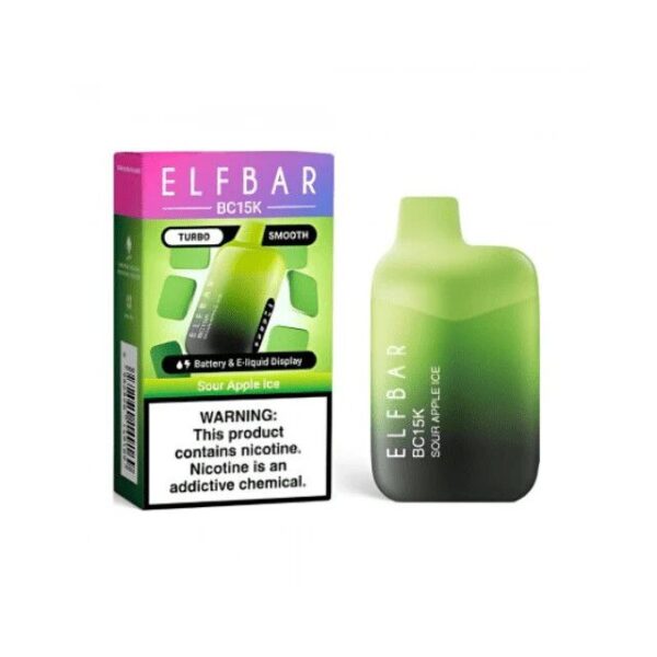 Elfbar BC15K 15.000 Puffs Green Apple Ice