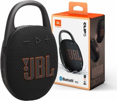 Parlante Bluetooth JBL CLIP5 Negro Waterproof ORIGINAL -- Parlante Bluetooth JBL CLIP5 Negro Waterproof ORIGINAL --