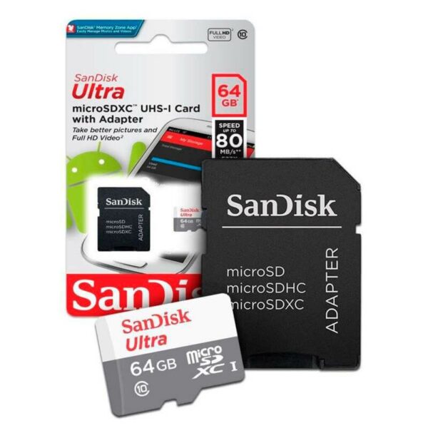 Memoria Micro Sd Sandisk 64Gb C10