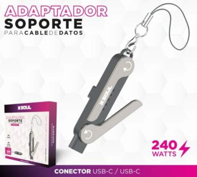 Adaptador C/Soporte Type-C Universal s/Cable SOUL Adaptador C/Soporte Type-C Universal s/Cable SOUL