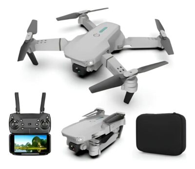 Drone Mini con Cámara HD E88 3 Baterías Recargables Negro Drone Mini con Cámara HD E88 3 Baterías Recargables Negro